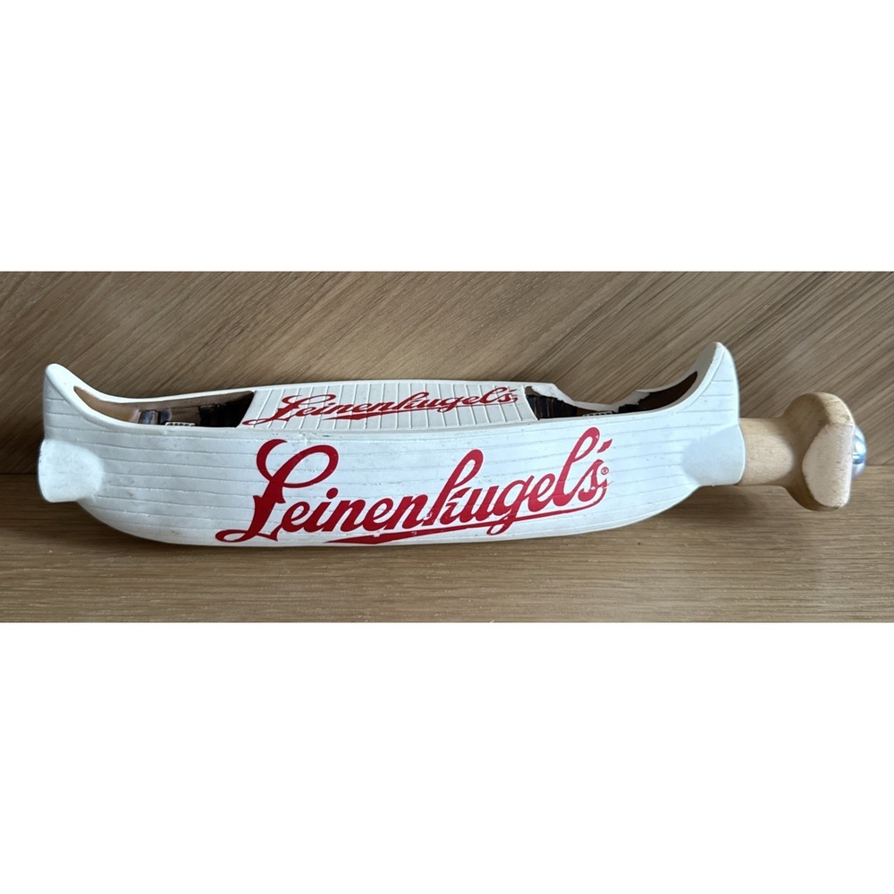 Leinenkugel's Canoe Shaped Beer Tap Handle with  Interchangeable Top Option Read